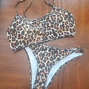 SHEIN Cheetah Bathing Suit, Large